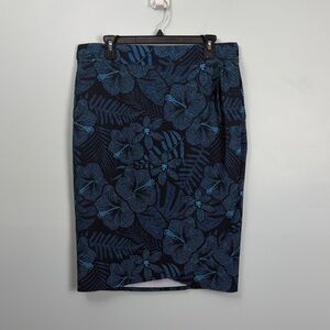 RipSkirt Hawaii Blue Maui Moonlight Length 3 Womens Large Tropical Wrap Skirt